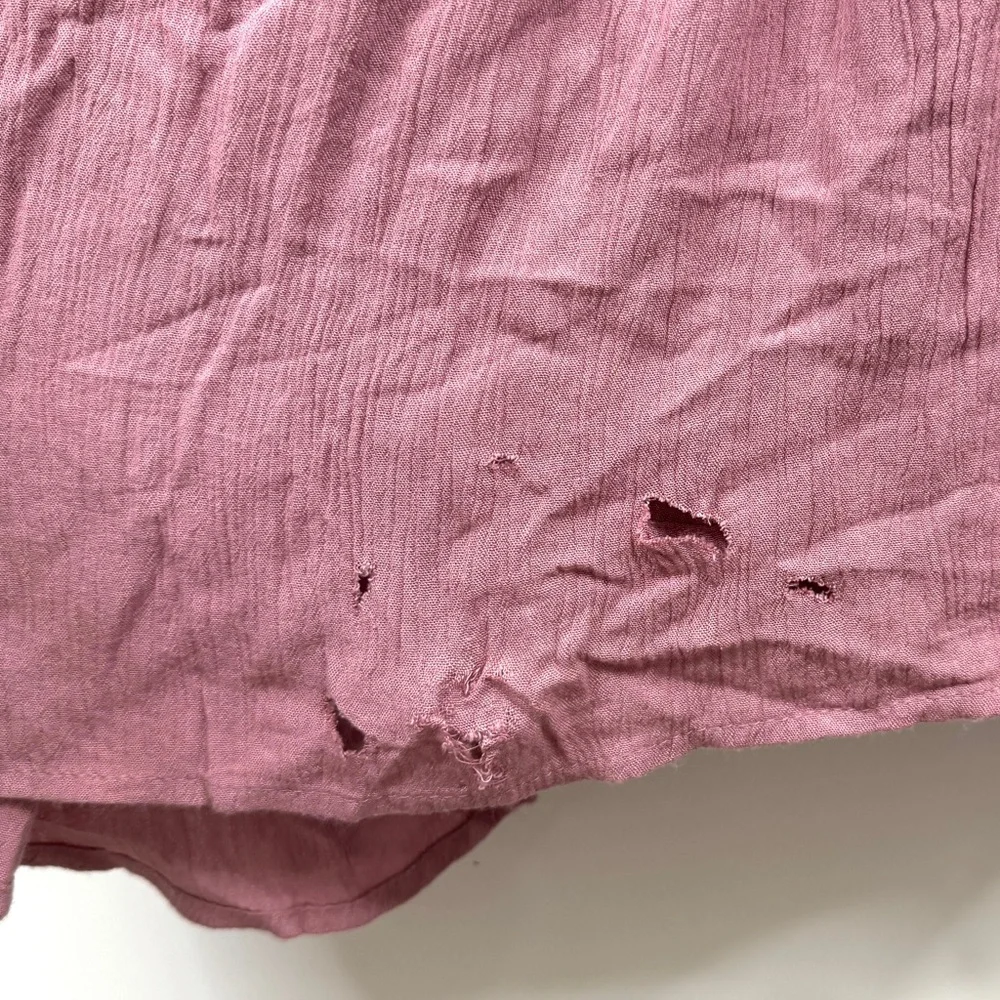 FREE PEOPLE Inesa Maxi Dress Size M Dried Currant Pink *Flaw